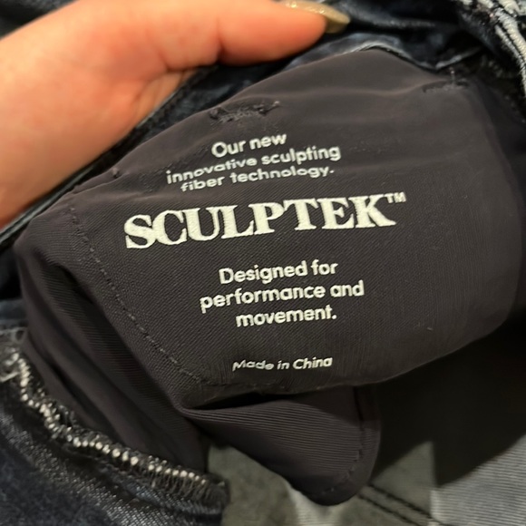 Athleta Sculptek Performance Skinny Dark Wash Jeans Sz 2 - Picture 7 of 11